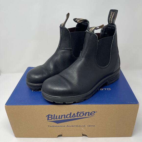 Blundstone Black Classic Leather Chelsea Boots (AU 4) - Picture 1 of 13